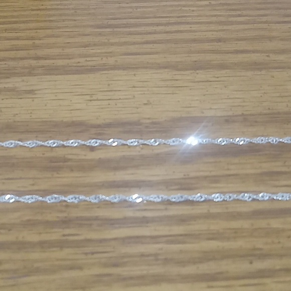 Sterling silver wave chain (22", 24") - Picture 2 of 4